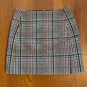 Sezane Multicolor Plaid Mini Skirt
